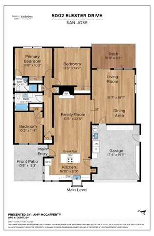 $2,188,000 | 5002 Elester Drive, San Jose, CA 95124