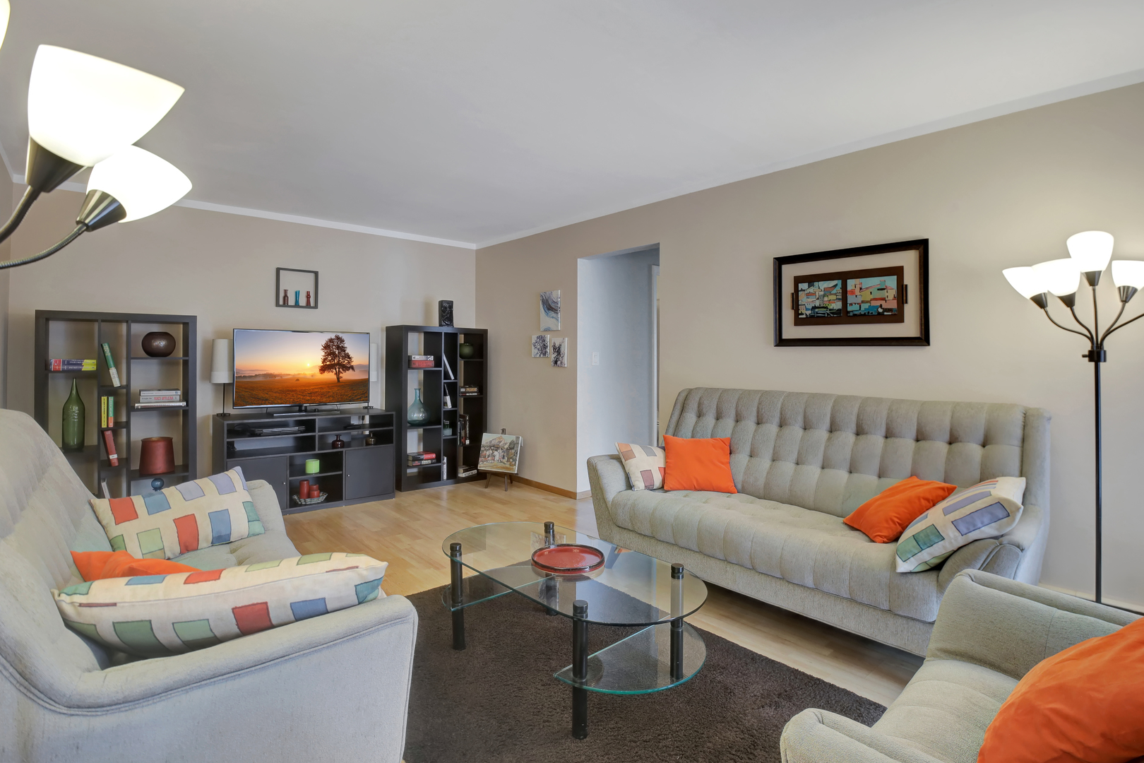 950 East Old Willow Road, Unit 102 Prospect Heights, IL 60070 - Photo 8 of 27 a living room with furniture and a flat screen tv