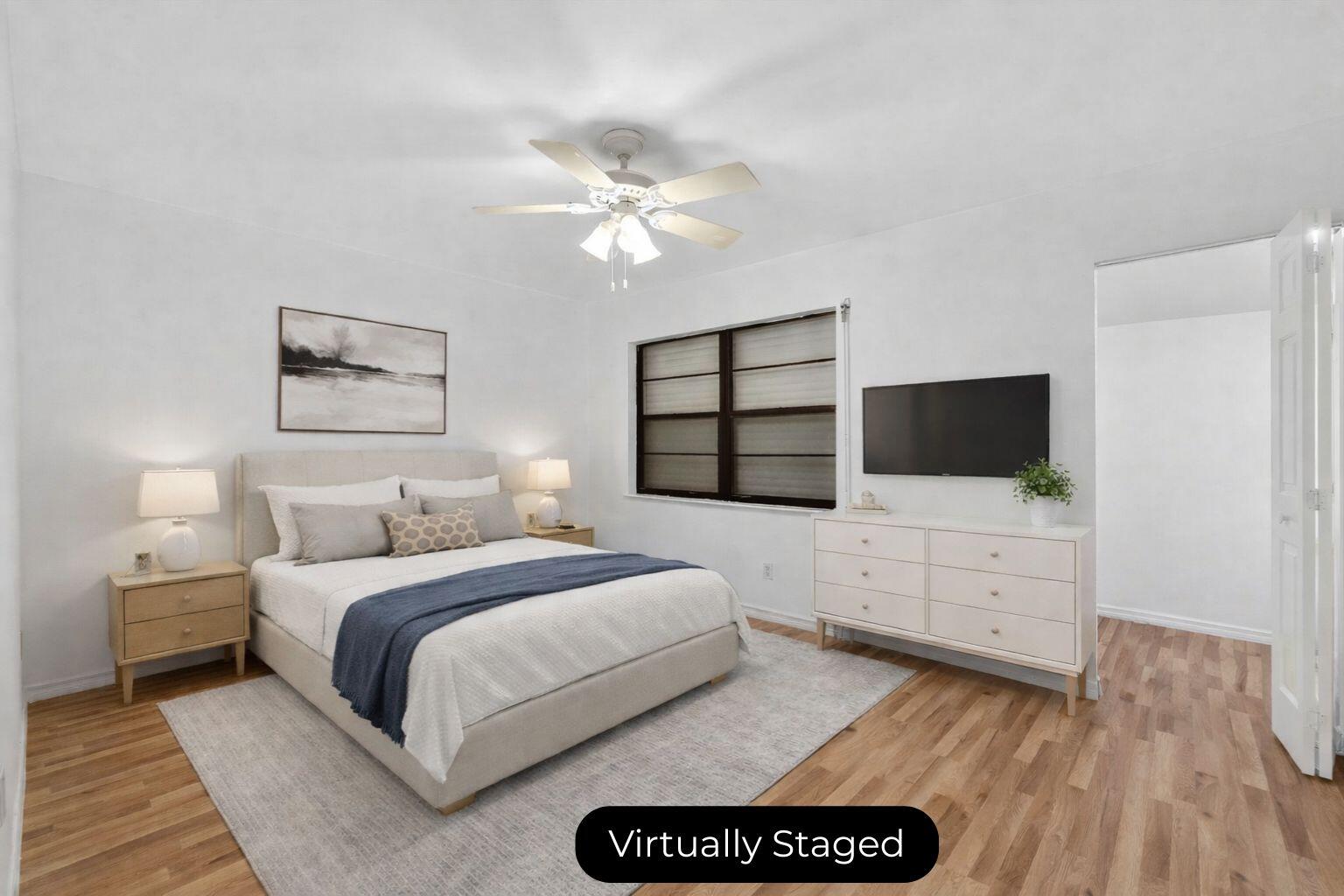Staged 2nd Bedroom