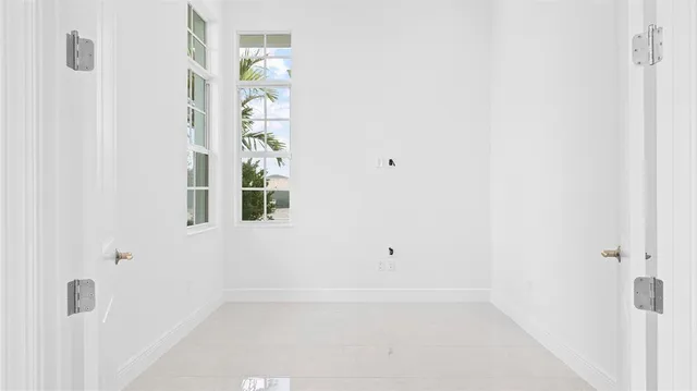 a view of an empty room