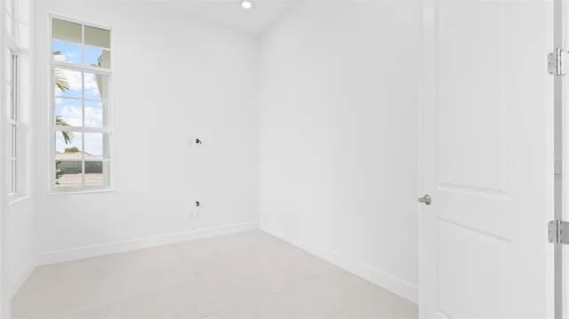 a view of an empty room