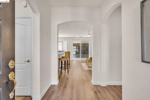 wooden floor in a gallery