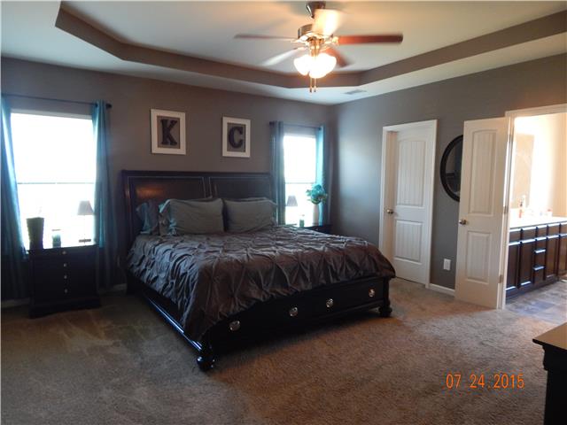 4008 Fox Run North Spring Hill, TN 37174 - Photo 8 of 16 Master Bedroom has trey ceiling and plenty of natural light.