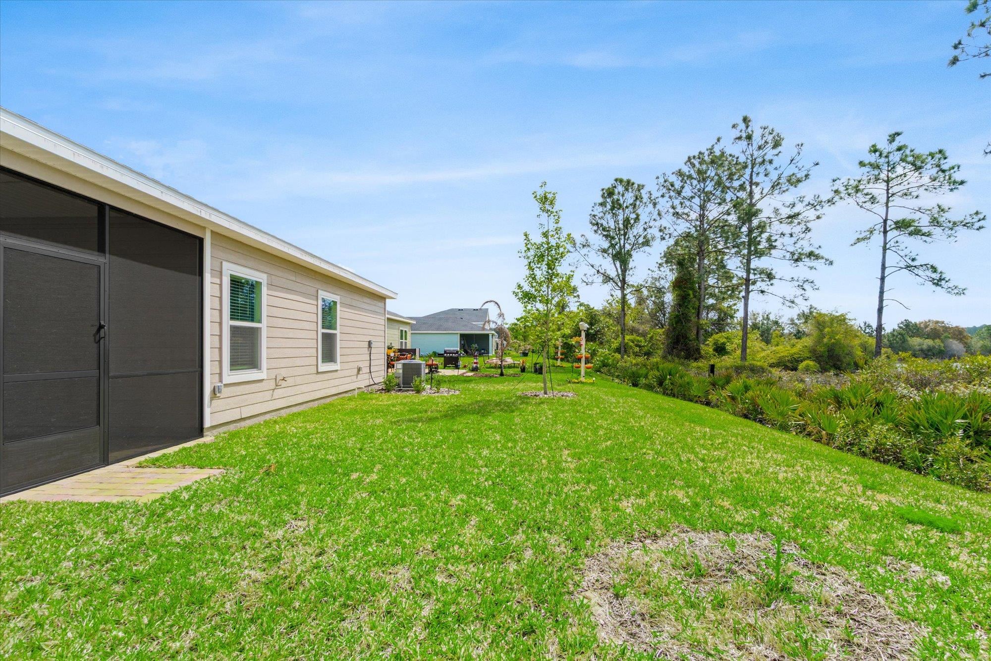 89 Kingsley Pk Way St. Augustine, FL 32084 - Photo 53 of 67 a backyard of a house with plants and large trees