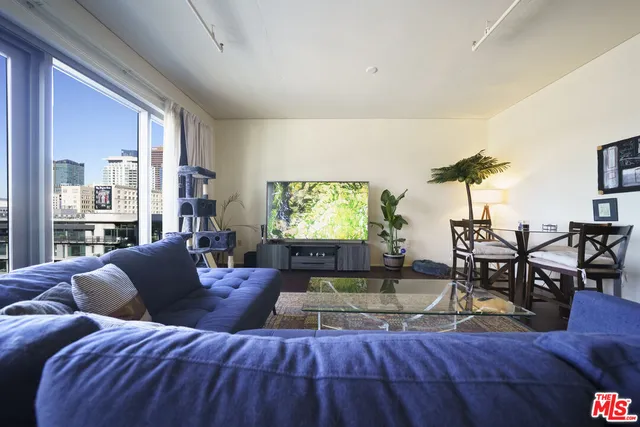 a view of a city with tall buildings