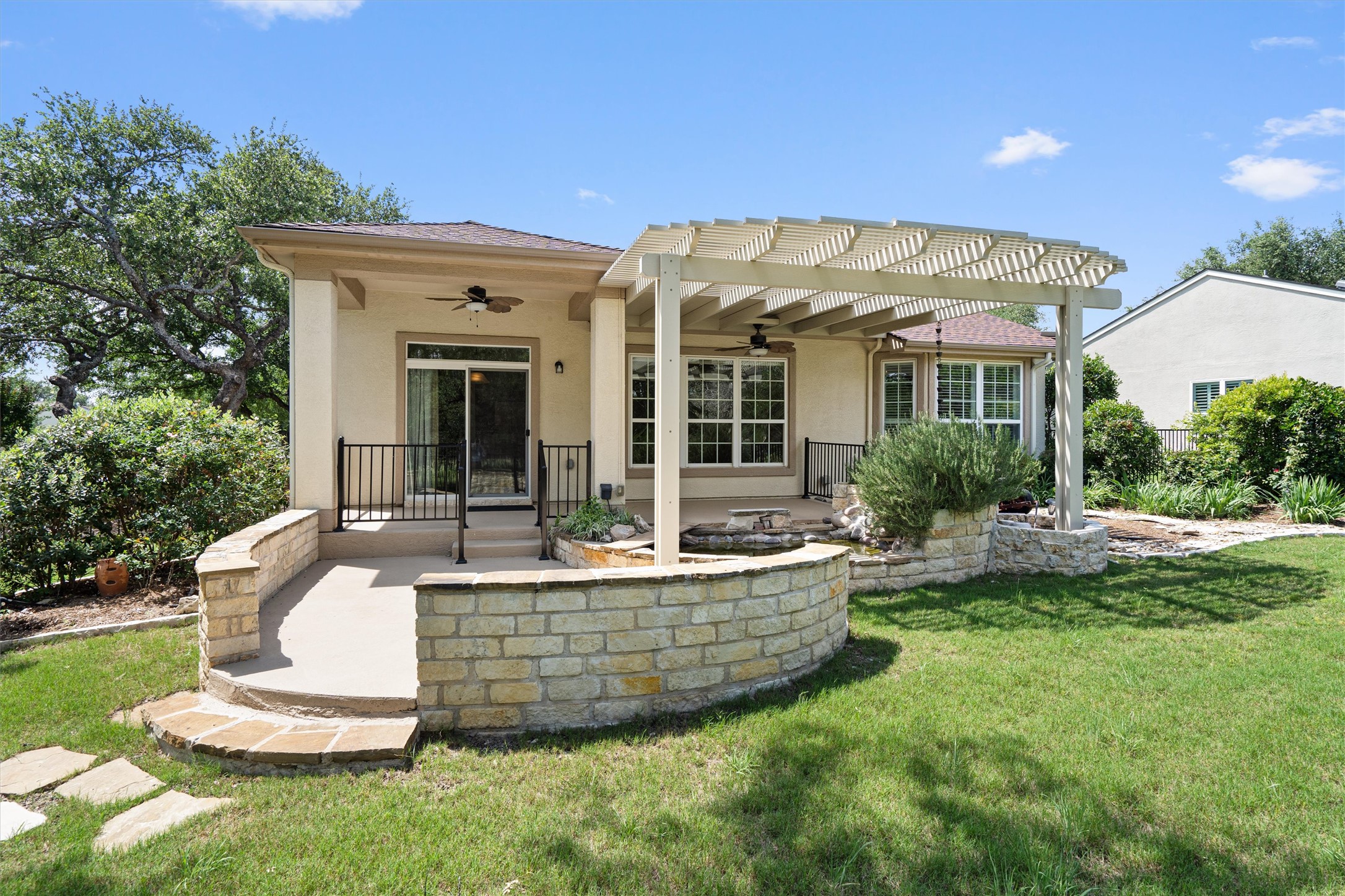321 Yukon Terrace Georgetown, TX 78633 - Photo 12 of 15 a view of a house with a backyard and swimming pool