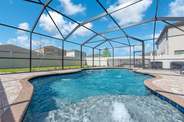 a outdoor view with a sitting space