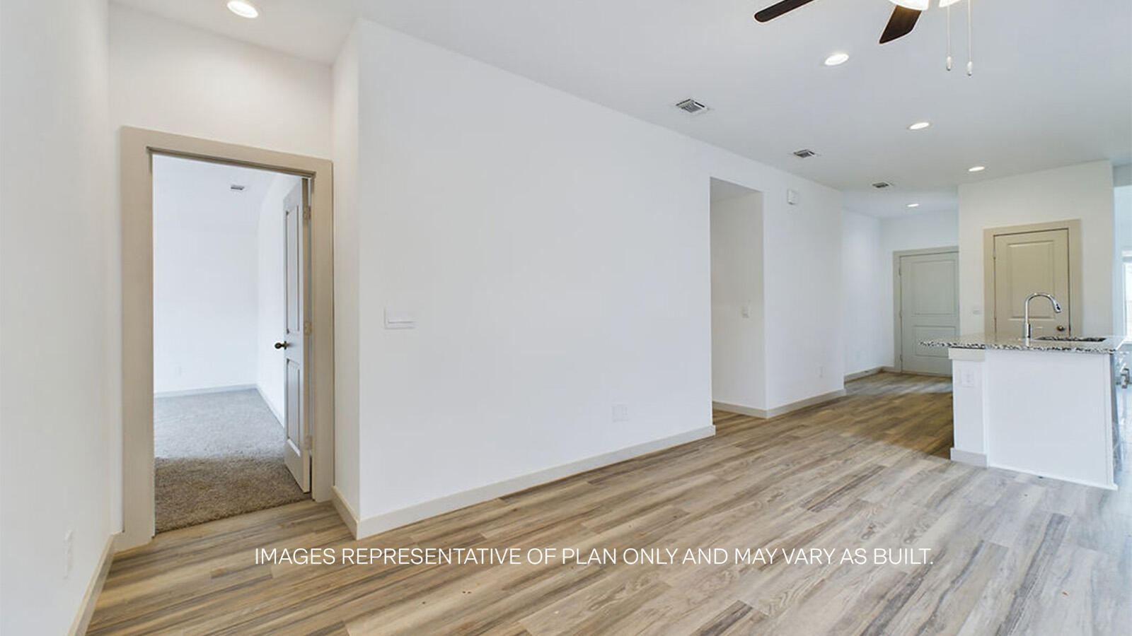 7419 9th Street Lubbock, TX 79416 - Photo 9 of 21 a view of hallway with wooden floor