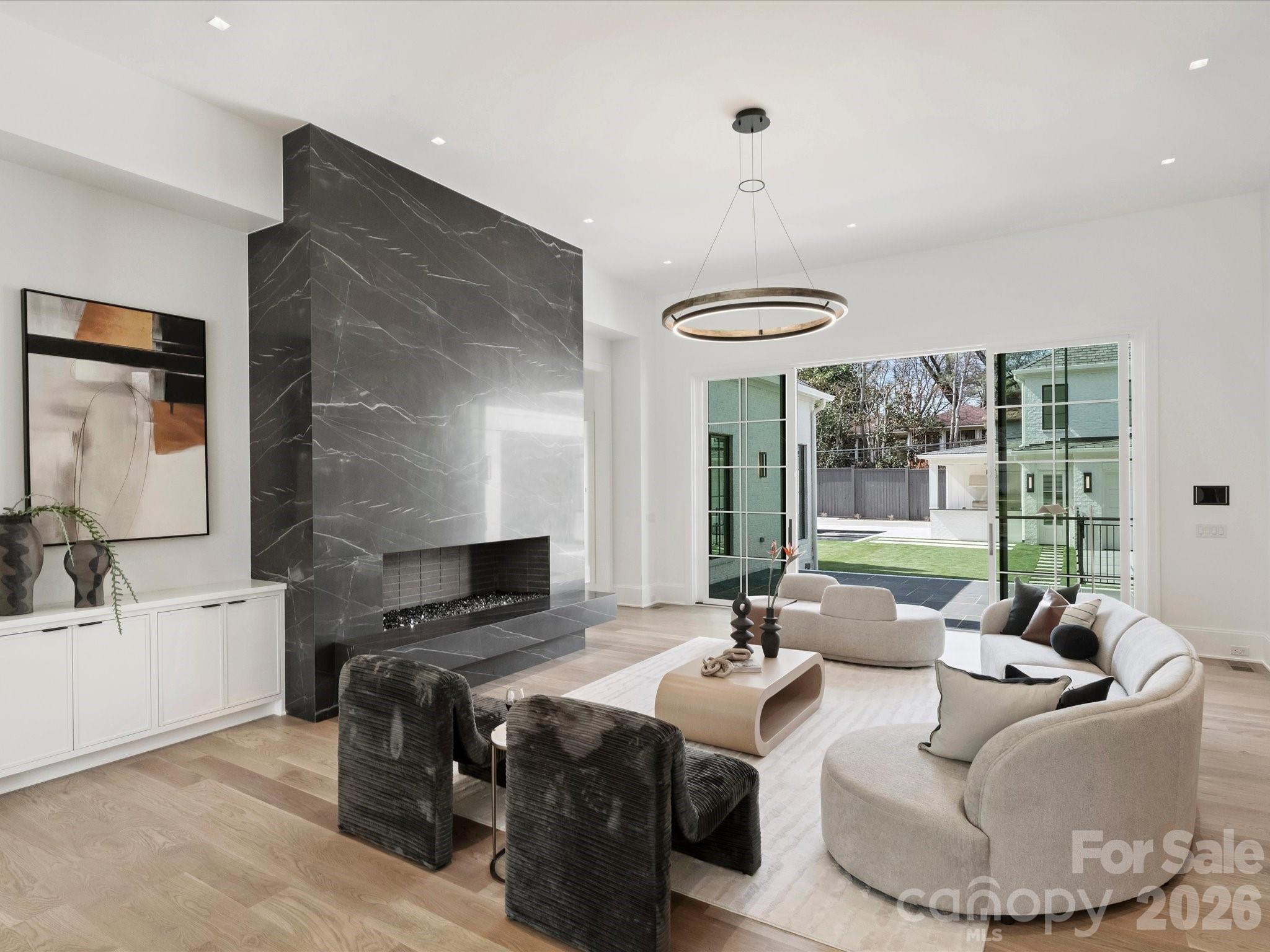 1436 Queens Road West Charlotte, NC 28207 - Photo 13 of 47 a living room with furniture and a flat screen tv