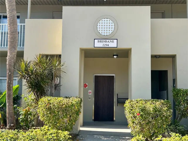 a sign that is in front of a door