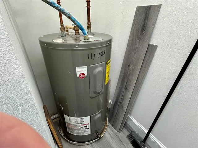 a view of a garden with a flower garden