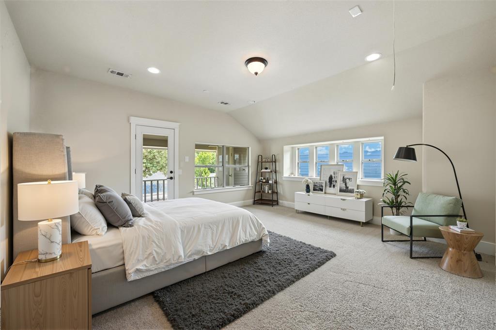 5535 Willis Avenue Dallas, TX 75206 - Photo 13 of 22 a bedroom with bed couch and window