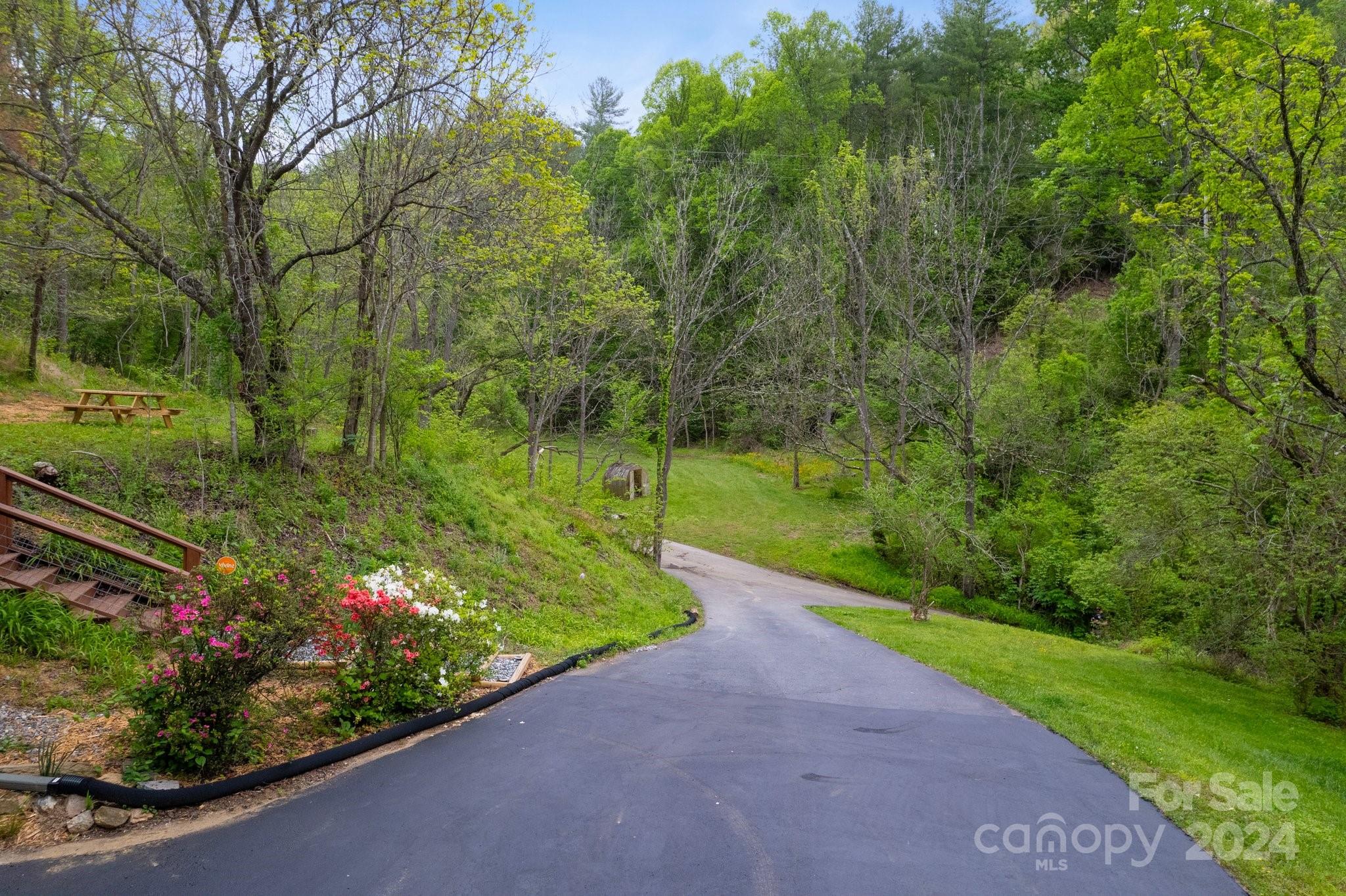850 East Fork Road Marshall, NC 28753 - Photo 34 of 48 a view of a garden with a pathway