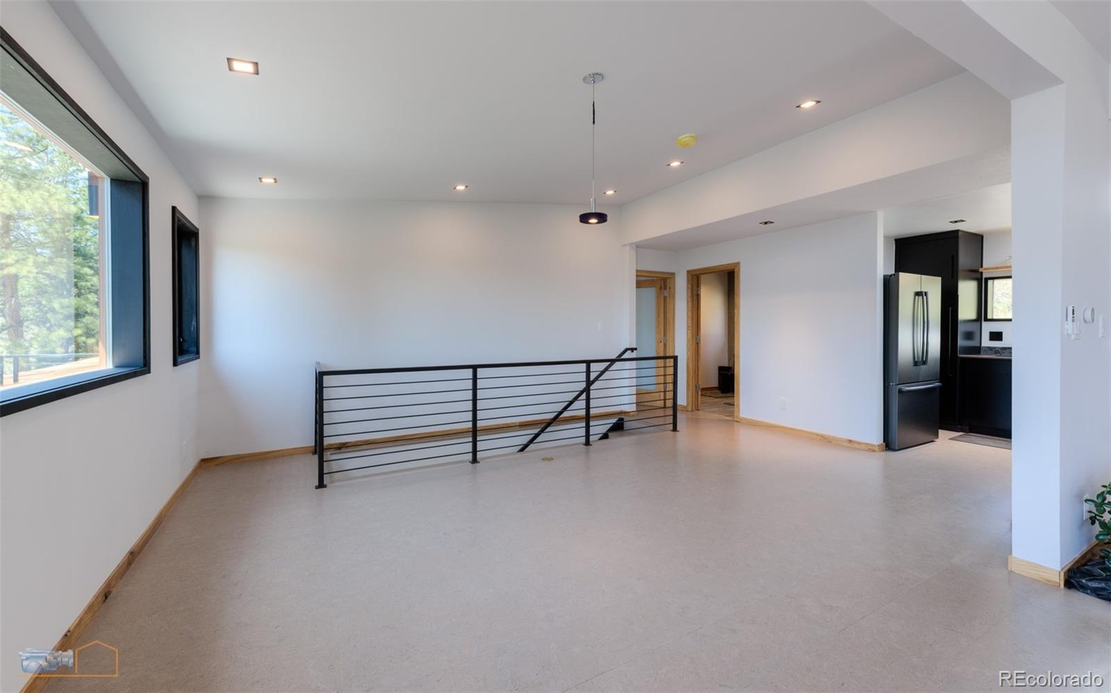 548 Coughlin Meadows Road Boulder, CO 80302 - Photo 19 of 50 an empty room with windows and a projector