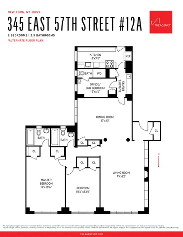 $1,825,000 | 345 East 57th Street, Unit 12A | Sutton Place