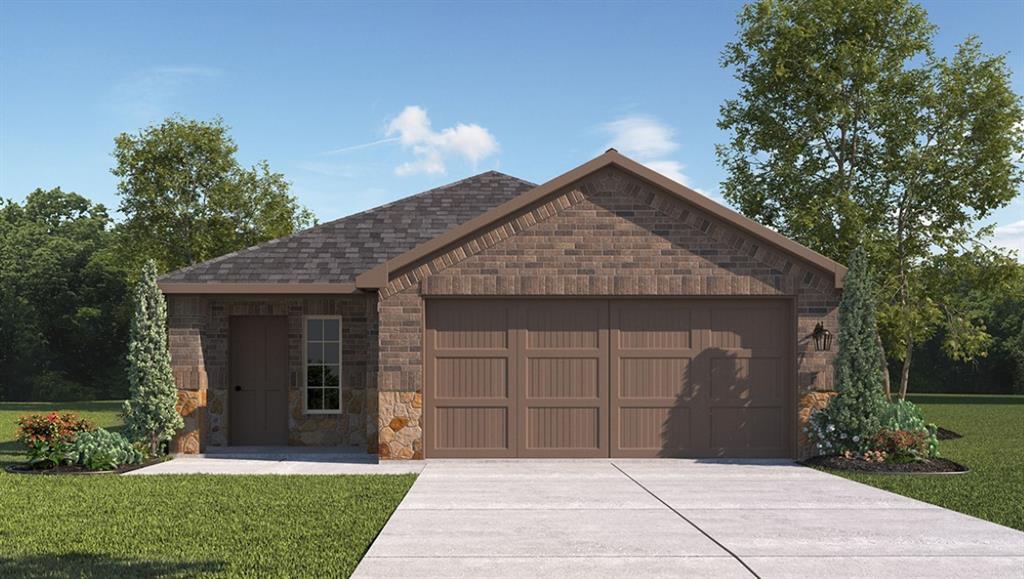 176 Mojave Road Boyd, TX 76023 - Photo 37 of 40 Front Elevation-D.R. Horton's Brooke floor plab elevation B-All Home and community information, including pricing, included features, terms, availability and amenities, are subject to change at any time without notice or obligation. All Drawings, pictures, photographs, video, square footages, floor plans, elevations, features, colors and sizes are approximate for illustration purposes only and will vary from the homes as built.