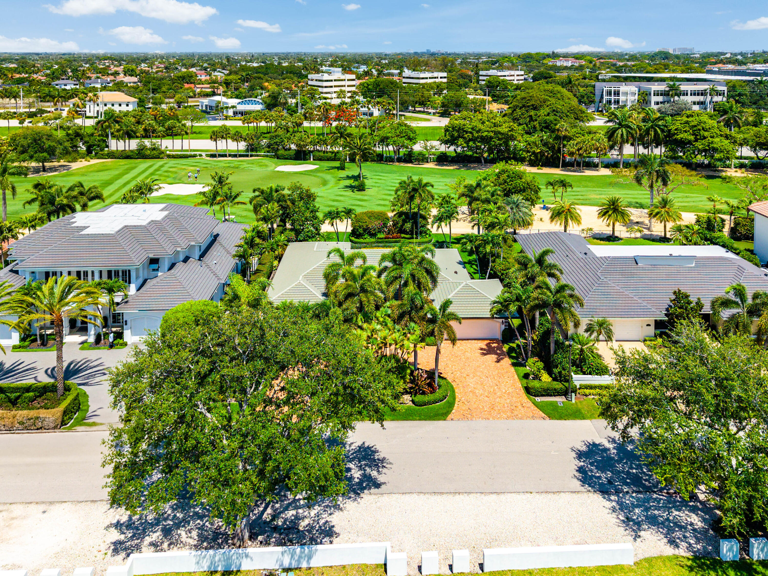 1851 Thatch Palm Drive Boca Raton, FL 33432 - Photo 62 of 70 an aerial view of residential houses with outdoor space and street view