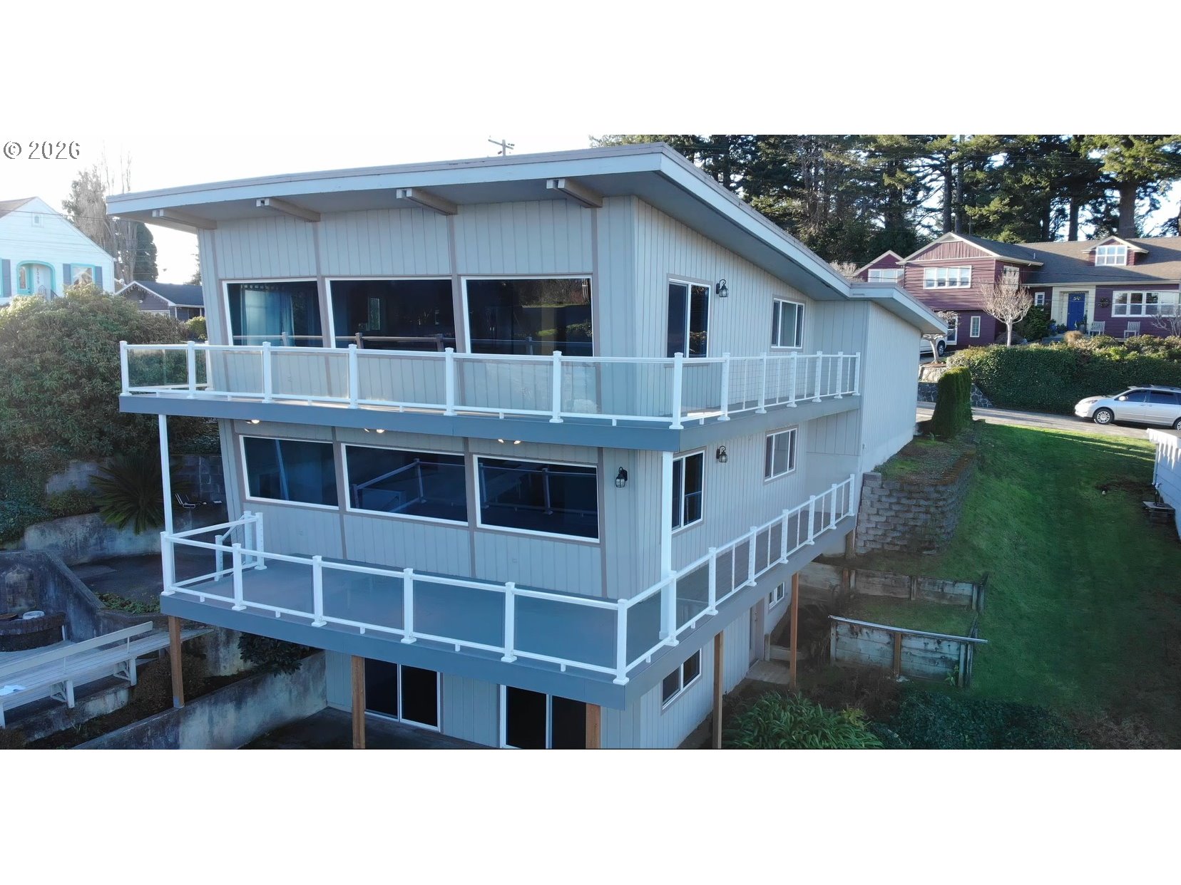 451 Simpson Avenue North Bend, OR 97459 - Photo 2 of 41 a black and white photo of a building
