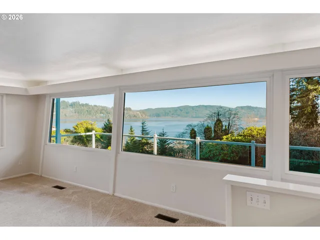 a view of a floor plan from a window