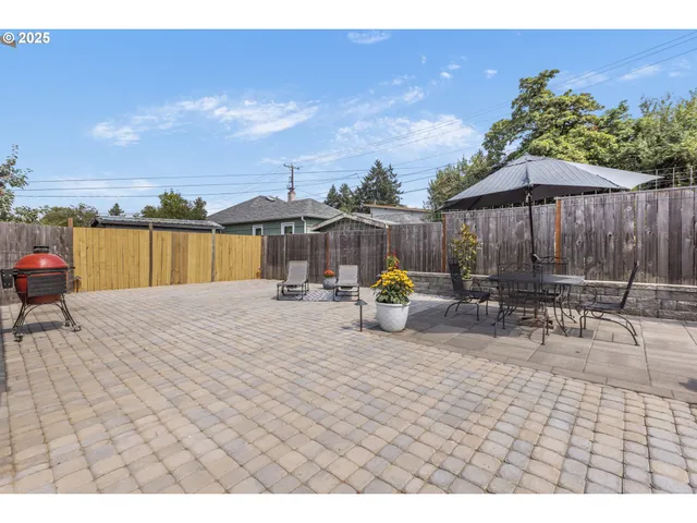 a backyard of a house