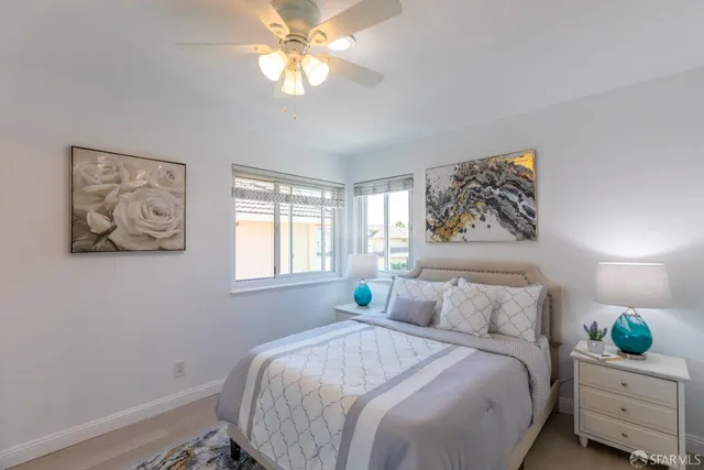 a house view with swimming pool in front of it