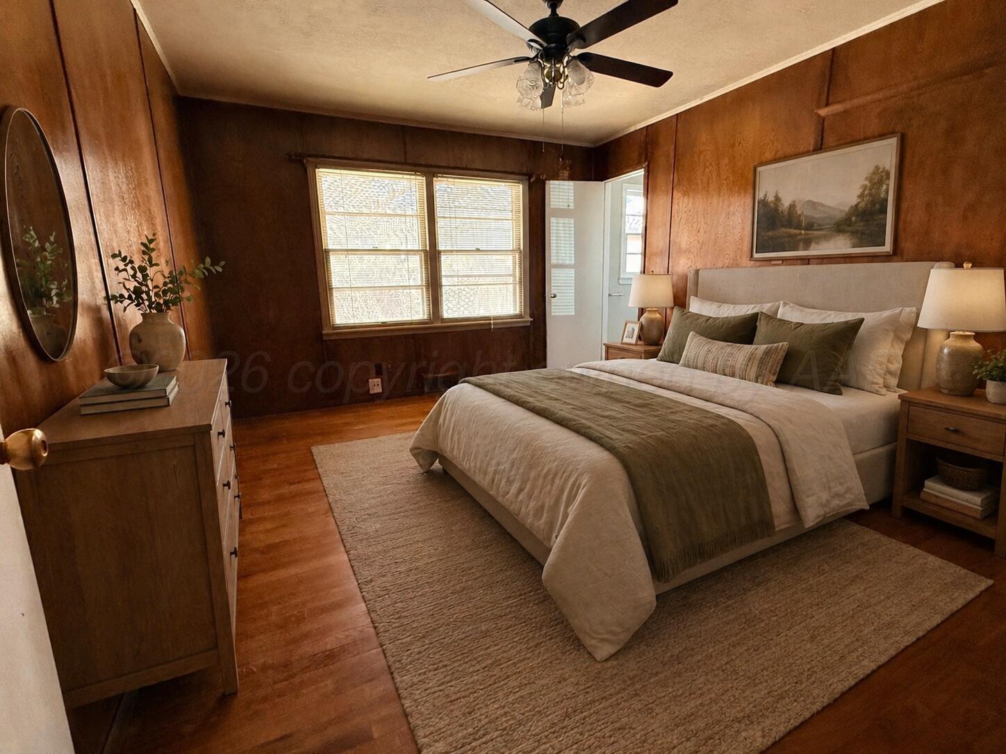 2016 South Milam Street Amarillo, TX 79109 - Photo 6 of 30 virtually staged primary bedroom