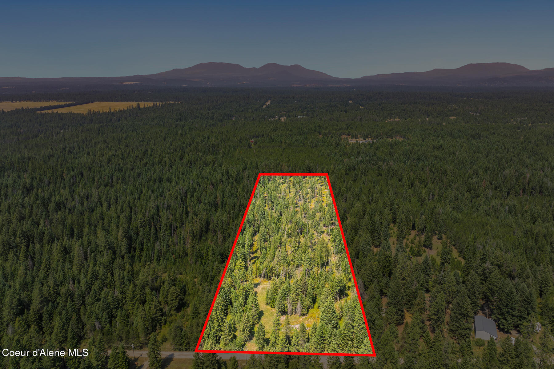 East Quarter Mile Road Athol, ID 83801 - Photo 13 of 18 Aerial_EQuarterMileRdLot-11_Outlined