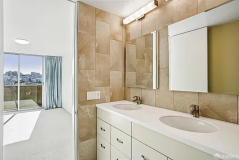 a workspace with furniture and a window