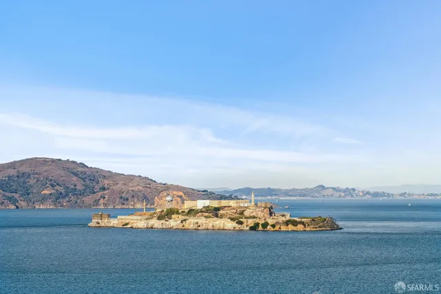 a view of lake with mountain