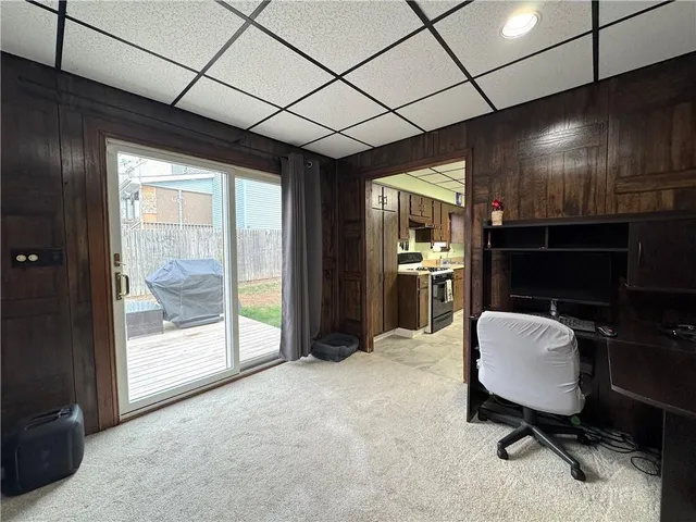 a kitchen with stainless steel appliances granite countertop a refrigerator stove a sink and dishwasher