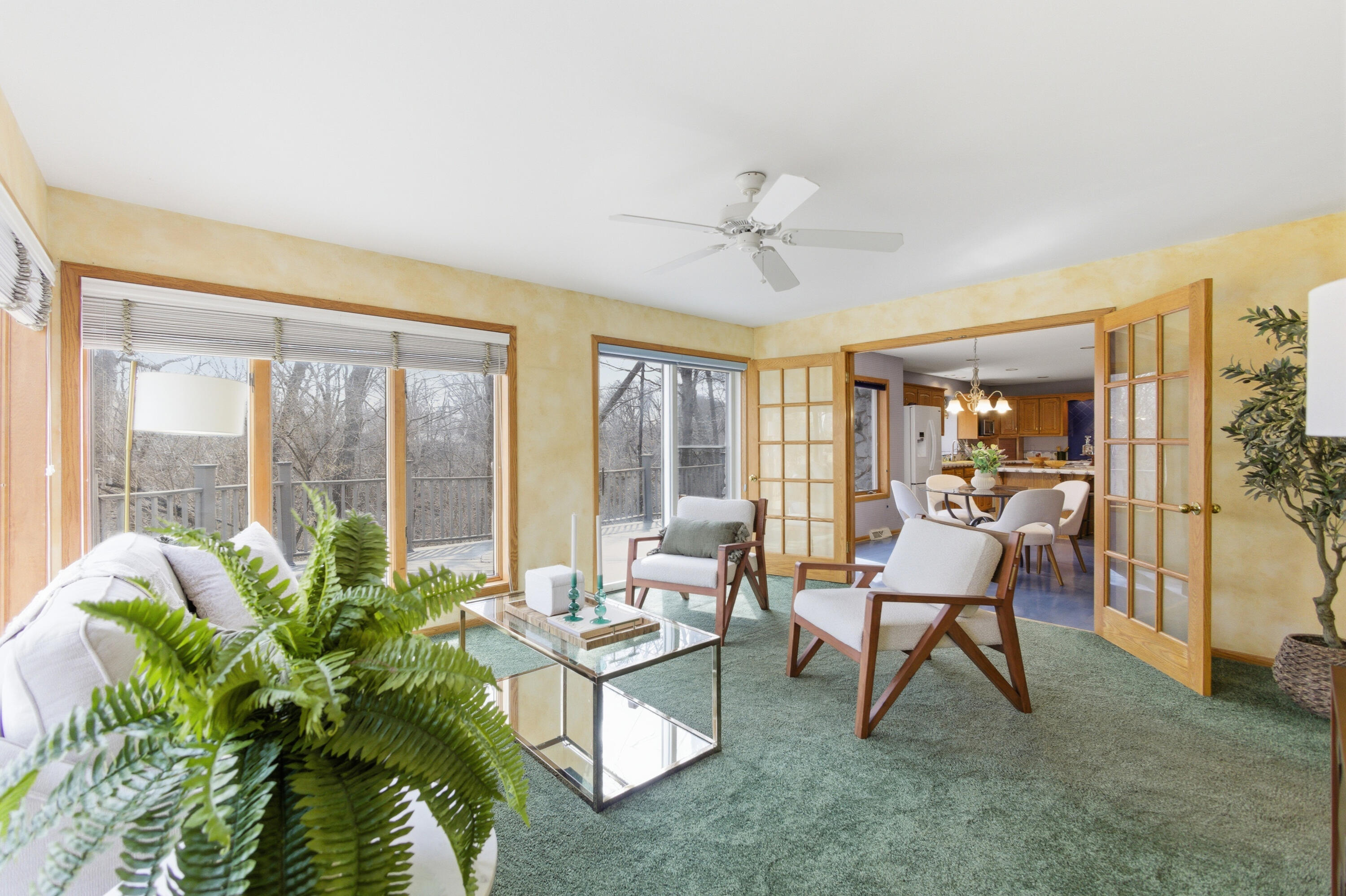 301 West Ravine Baye Road Bayside, WI 53217 - Photo 23 of 63 Sunroom Leads Into Kitchen