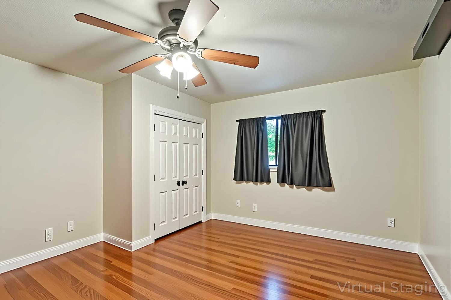3234 Cambridge Road Cameron Park, CA 95682 - Photo 30 of 42 a view of an empty room with wooden floor and a window