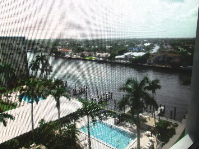 a view of a lake and a city