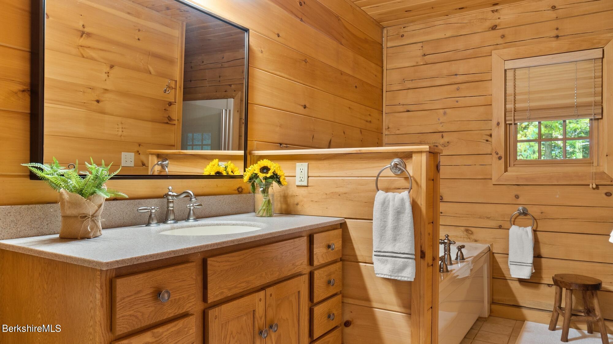 140 Lenox Branch Road Richmond, MA 01254 - Photo 22 of 35 a bathroom with a sink and a mirror