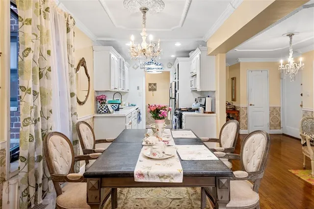 a kitchen with lots of counter top space