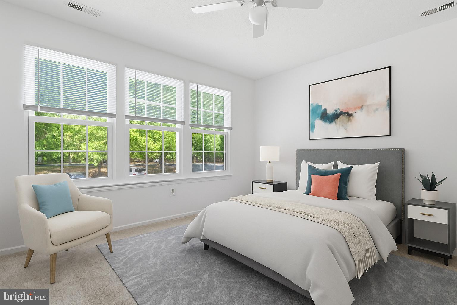 31 Beagle Run, Unit 88 Nottingham, MD 21236 - Photo 9 of 43 a bedroom with a bed and a large window