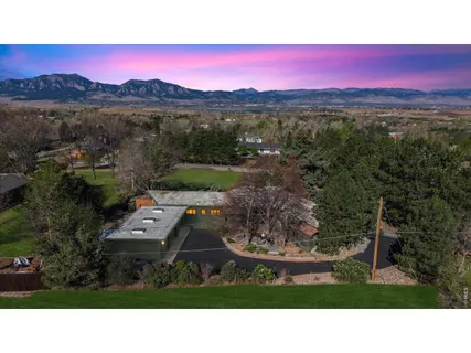 a view of a city with mountain view