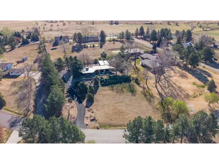 a view of a city with sunset view