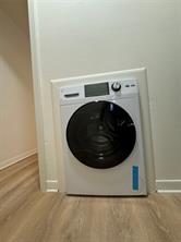 906 East 46th Street, Unit C Austin, TX 78751 - Photo 11 of 12 a close up view of washer and dryer