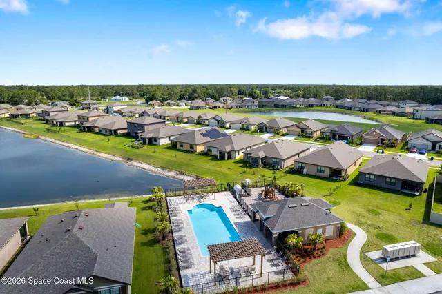 an aerial view of tennis court