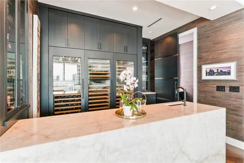 an aerial view of a building