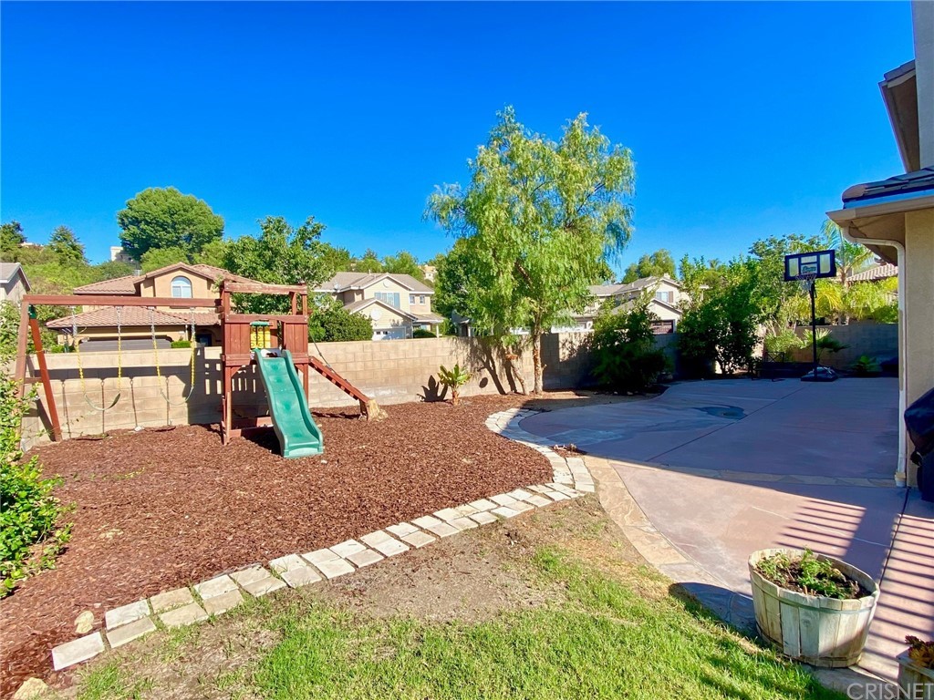 25054 Oliver Way Stevenson Ranch, CA 91381 - Photo 39 of 53 a view of a backyard with a house