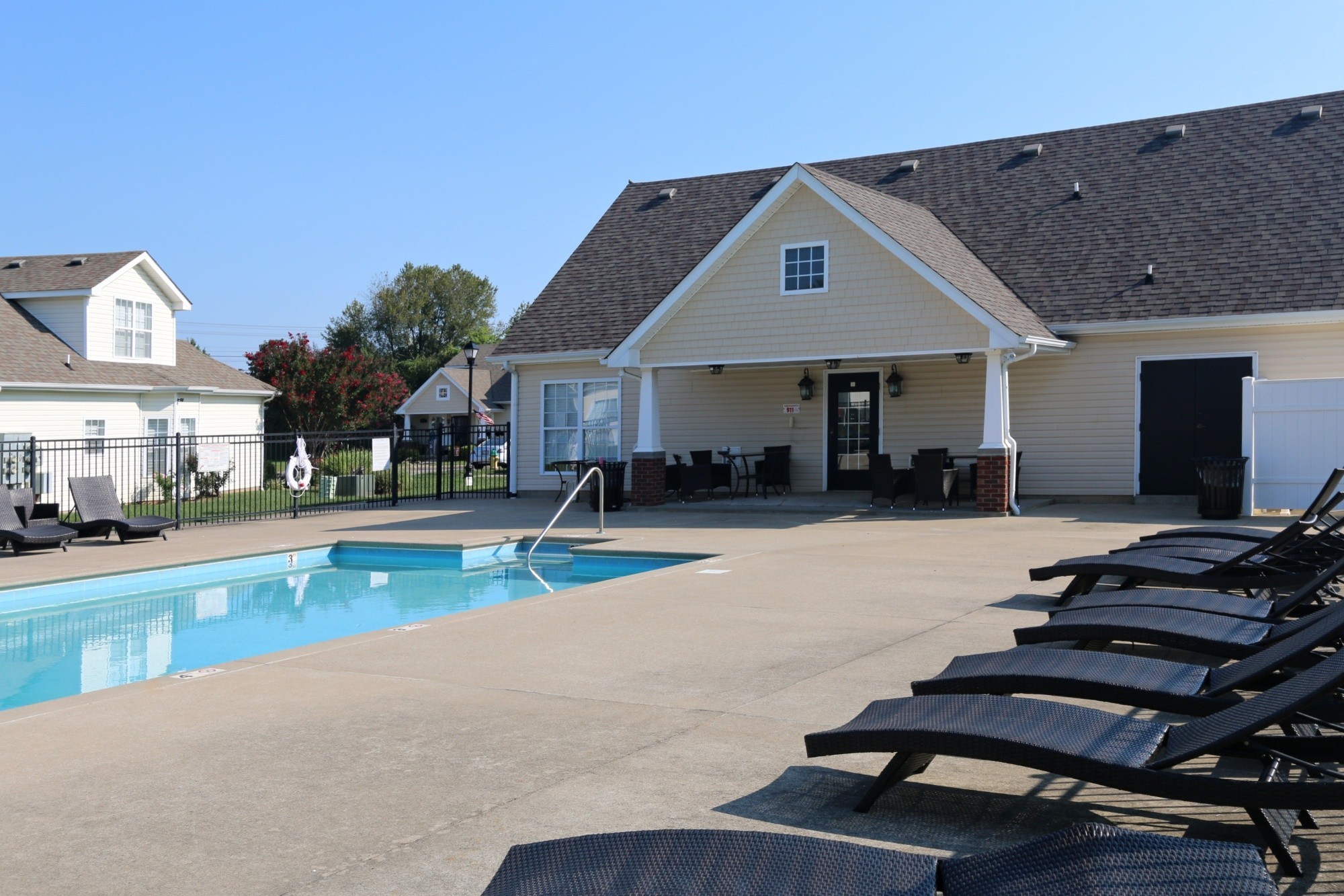 179 Alexander Boulevard Clarksville, TN 37040 - Photo 39 of 40 a view of a house with swimming pool and sitting area