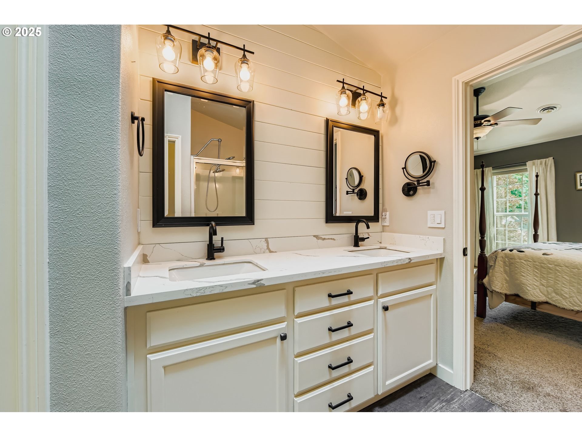 716 Roxe Drive Forest Grove, OR 97116 - Photo 19 of 37 a en suite bathroom with a sink double vanity and a mirror