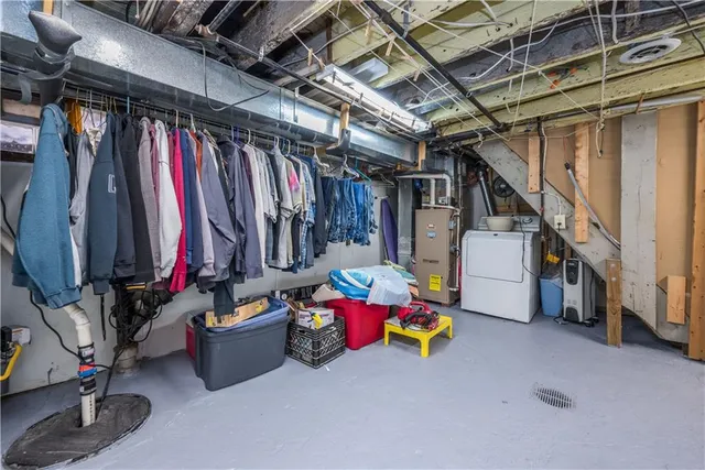 a view of storage and utility room