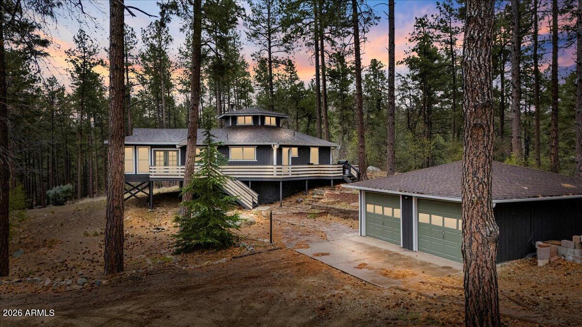 front view of house with a yard