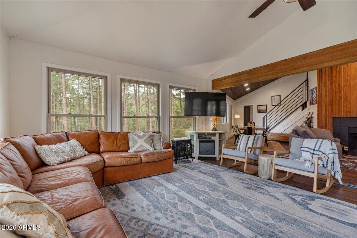 5979 Dearing Road Prescott, AZ 86305 - Photo 16 of 48 a living room with furniture and a wooden floor