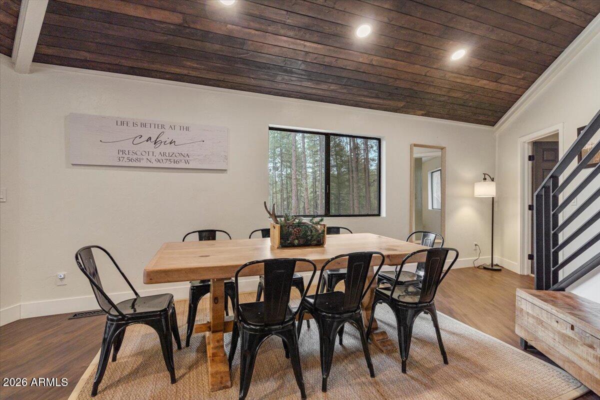 5979 Dearing Road Prescott, AZ 86305 - Photo 30 of 48 a view of a dining room with furniture and window