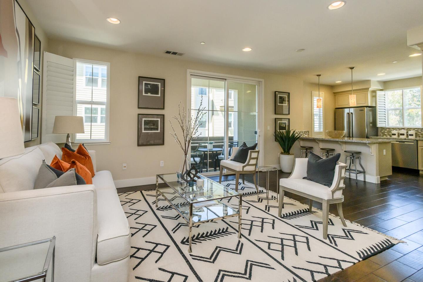 432 Landeros Drive San Mateo, CA 94403 - Photo 3 of 26 a living room with furniture and wooden floor