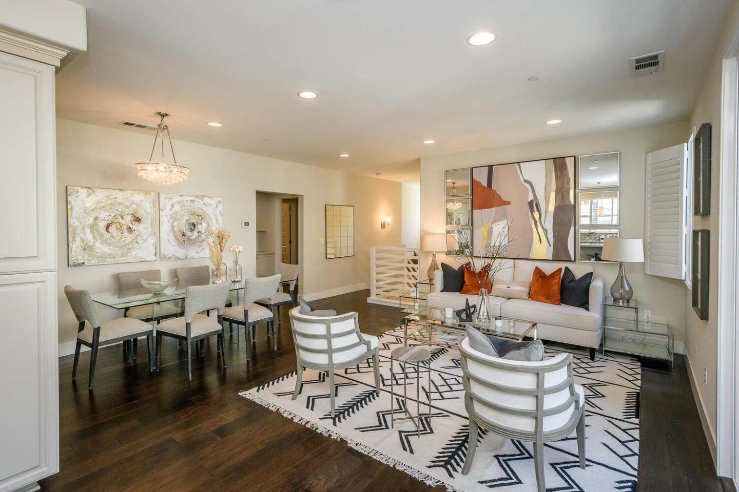 432 Landeros Drive San Mateo, CA 94403 - Photo 6 of 26 a living room with lots of furniture and a large window